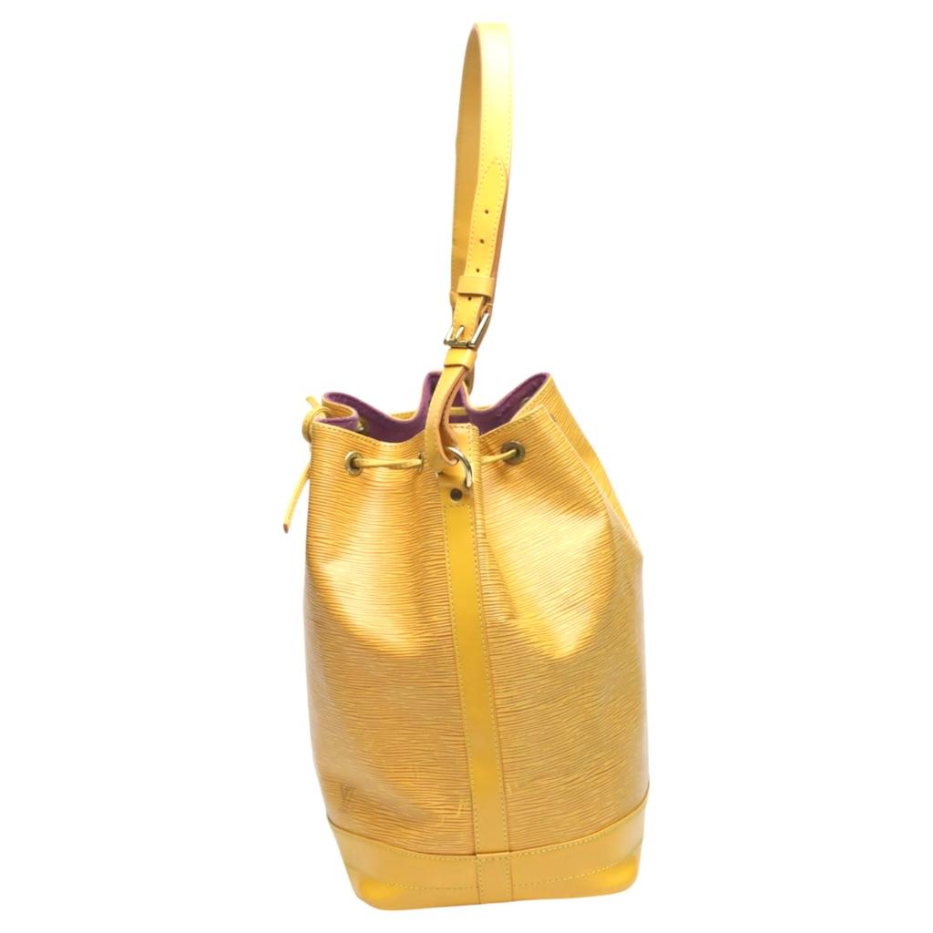 LOUIS VUITTON Epi Noe Shoulder Bag Epi Leather yellow unisex M44009 Used