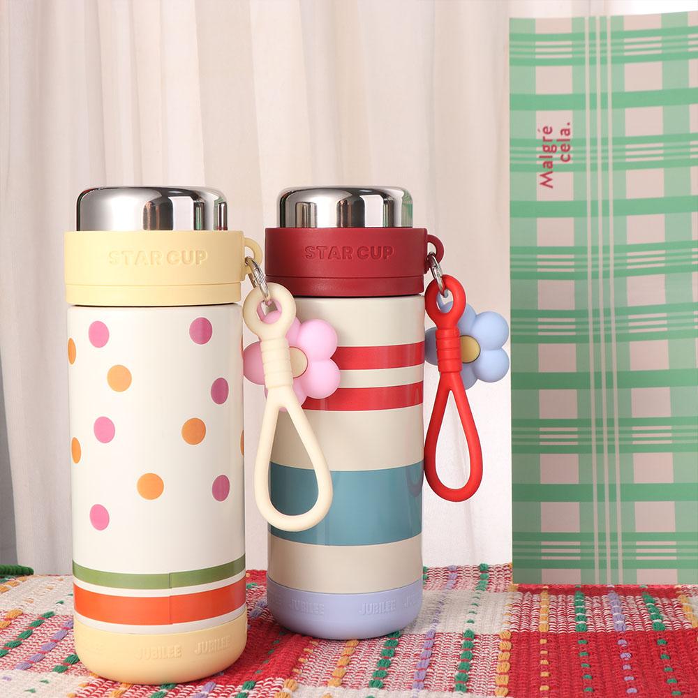 Portable Stainless Steel Thermos Mug Elegant Water Cup Durable Thermos Cup  Student