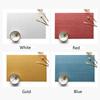 Simple Square Woven Imitation Linen Placemat Insulated Western Food Placemat PVC Anti-scalding and Waterproof Table Mat