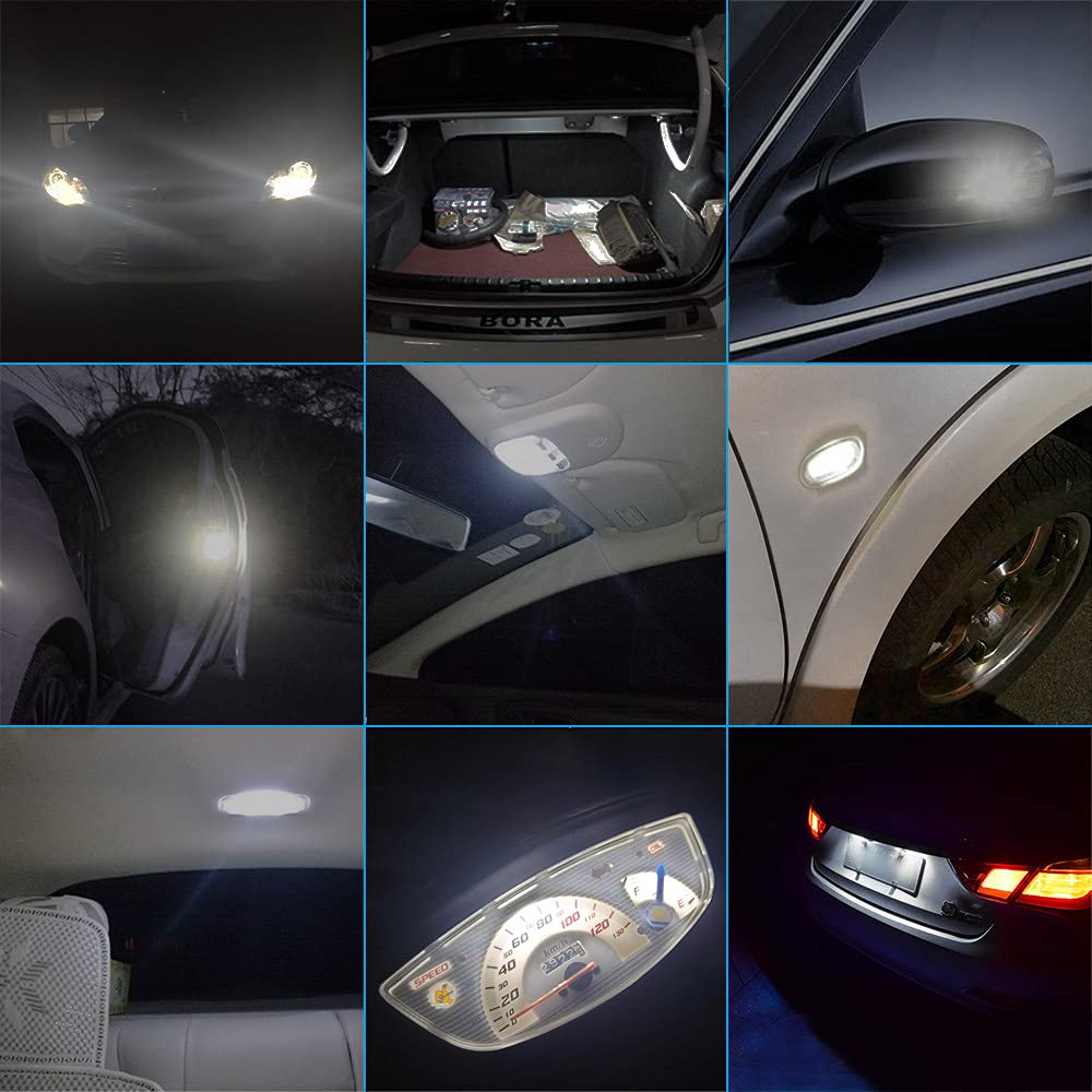 14pcs T10 Car LED Car Position License Lamp (White)