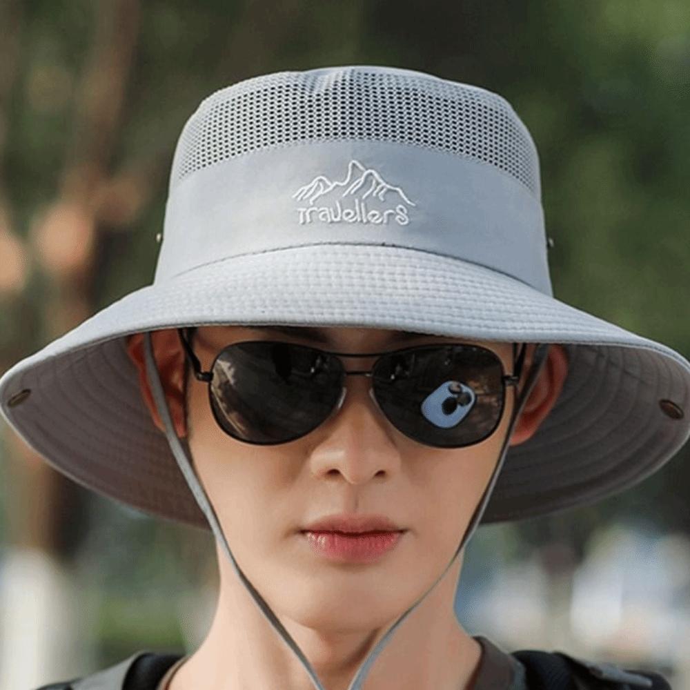 For Men Outdoor Cycling Cap Polyester Bucket Hat With Neck Flap Women Sun Hat Summer UV Protection