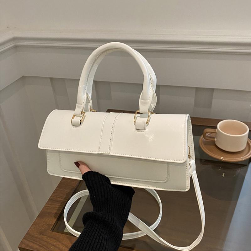High Quality PU Leather Handbag Purse Women's Bag Solid Color Square Shoulder Crossbody Bags Lady Messenger Tote