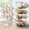 Spiral Egg Rack Countertop Chicken Egg Spiraling Basket Counter Storage Basket Metal Wire Rack for Kitchen Fruit Shelf Dorm