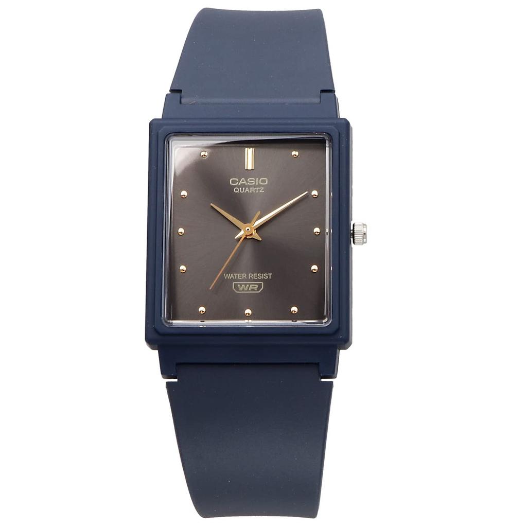 CASIO Analog Watch Matte Navy with Urethane Strap and Rectangular Overseas Model MQ-38UC-2A1 Face, Unisex, [Used]