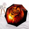 1pc Lion Face Automatic Umbrella - Automatic Opening And Closing, Sturdy Iron Frame, Portable Folding Design Yy251018219