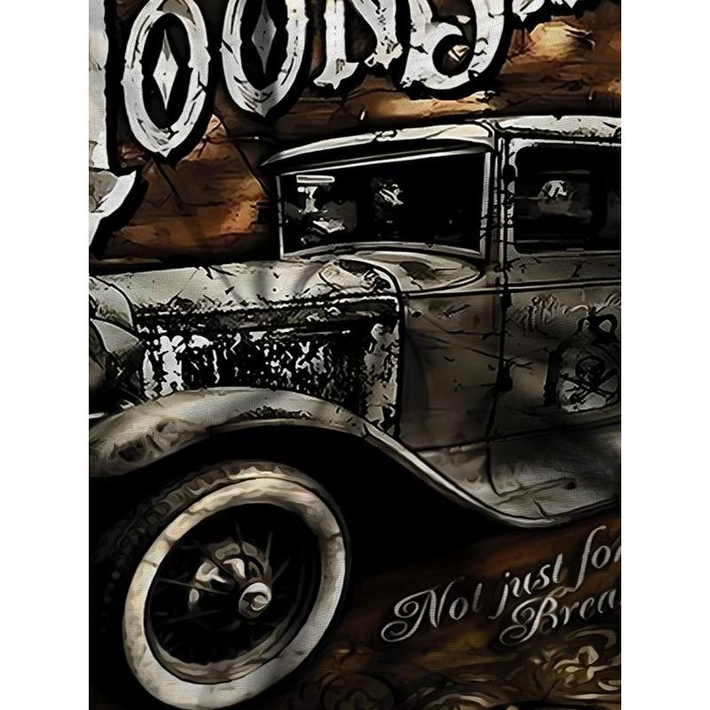 Men's Vintage 3D Casual Letter Design Print Short Sleeve Crew Neck T-Shirt Retro Fashion T-Shirts