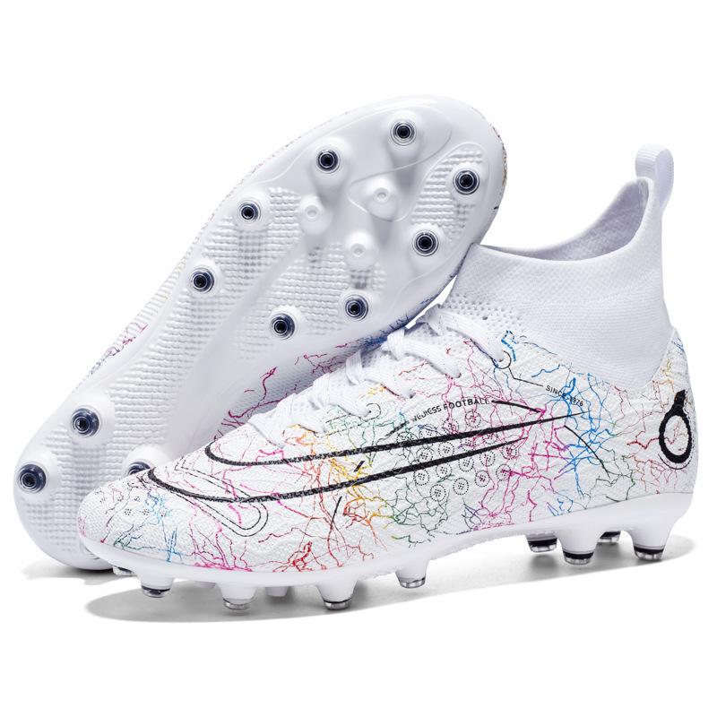 Foot nails grass shoes World Cup spot Messi training shoes men's high-top spikes children's broken adult men and women