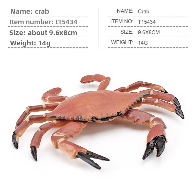 Marine Life Pvc Crab Model For Childrens Educational Aquarium Decor Toys