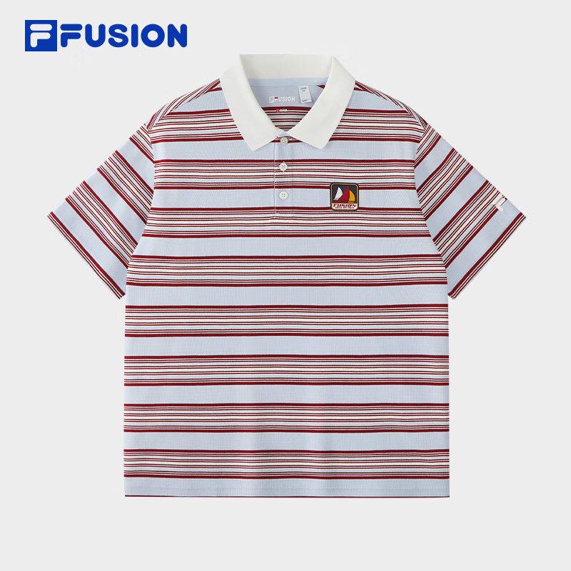FILA FUSION Men s Knit Short Sleeve Polo Shirt L