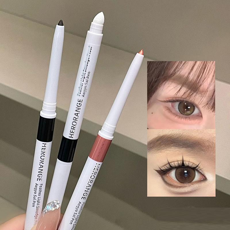 Herorange Glitter Diamond Silkworm Pencil Peach Shimmer Highlighter Aegyo Sal Stick Brighten Eye Shadow Pen Makeup Cosmetic