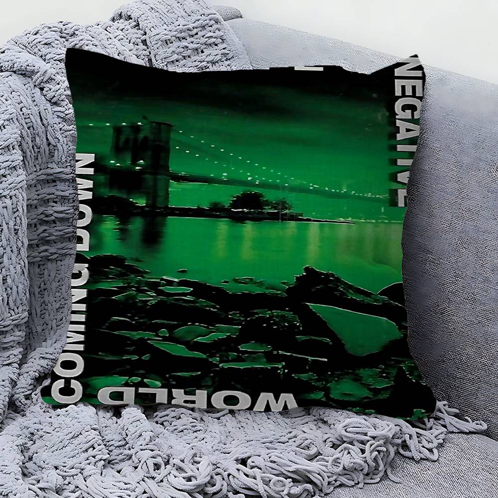 

Rock Band T-Type O N-Negative Pillow Cushion Cover Pillowcase Living Room Sofa Home Decor Customized 30cmx30cm