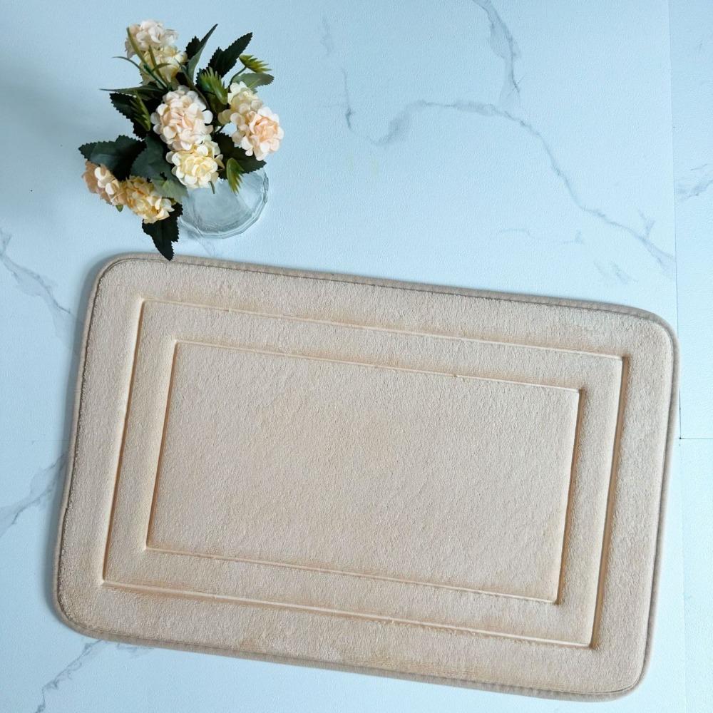 Thickening Bathroom Cashmere Mat Bath Non-slip Carpets In Wash Basin Bathtub  Floor Rug Shower Room Doormat Memory Foam 3D Pad
