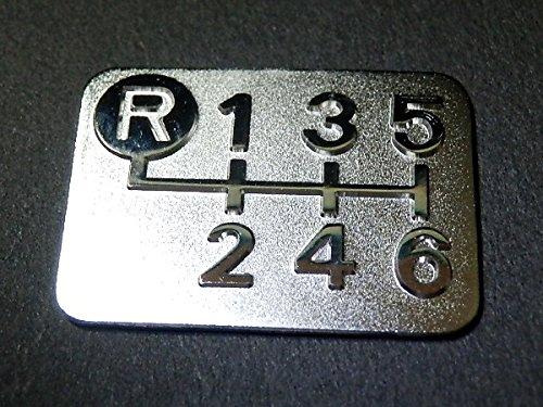 Tuningfan Plated Shift Pattern Plate for Upper Left Reverse 6MT
