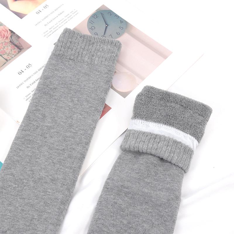Mens Winter Compression Stocking Warm  Knee Long Leg Terry Thigh High Socks Cotton Thicken Cover Calf Male Socks Size 38-45