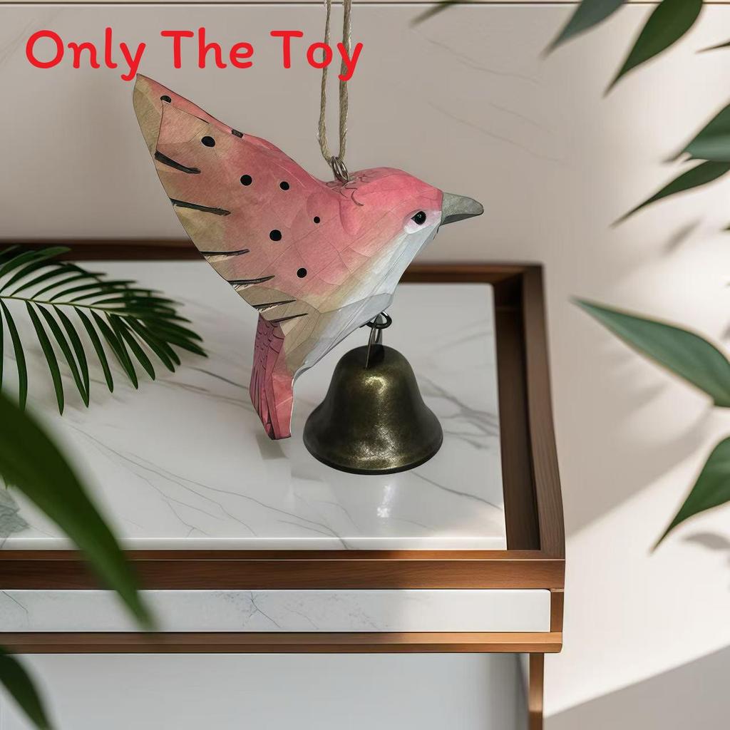Wooden Handcrafted European Style Hummingbird Desk Decor With Painted Finish For Gifts And Home Decor