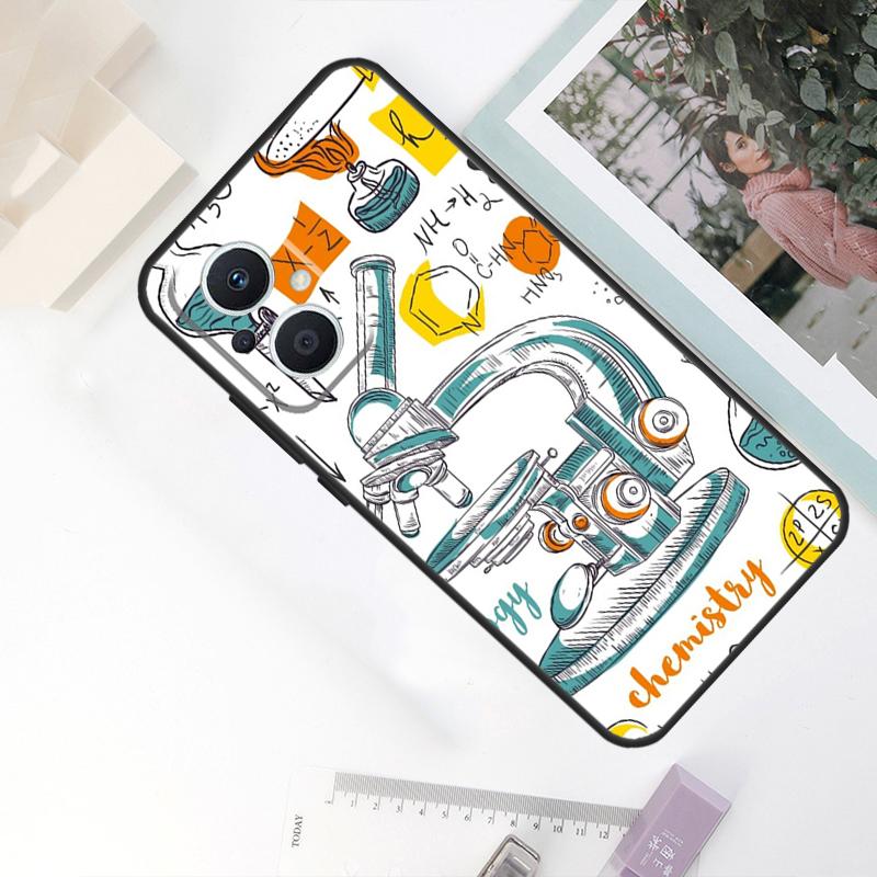 Vintage Chemistry Laboratory Case For OPPO Reno 10 Pro 11 F 8T 4Z 5Z 4 5 6 7 8 Lite OPPO Find X5 X6 Pro X2 X3 Lite Cover