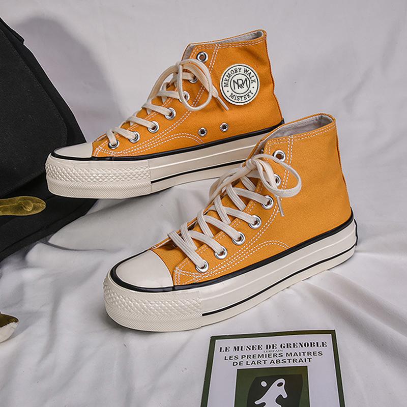 Platform canvas shoes female student Harajuku versatile board shoes 5615