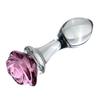 3pcs Rose Flower Glass Anal Plug Vaginal Anus Beads Butt Plug Adult Dildo for Anal Massage Masturbation Sex Toy for Men Women