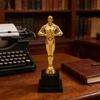 Opțiuni de Dimensiune Înălțime 19cm/22cm/24cm Plastic Replica Aurie Statuie Premiu Trofee Perfecte Pentru Premii de Recunoaștere Suvenir