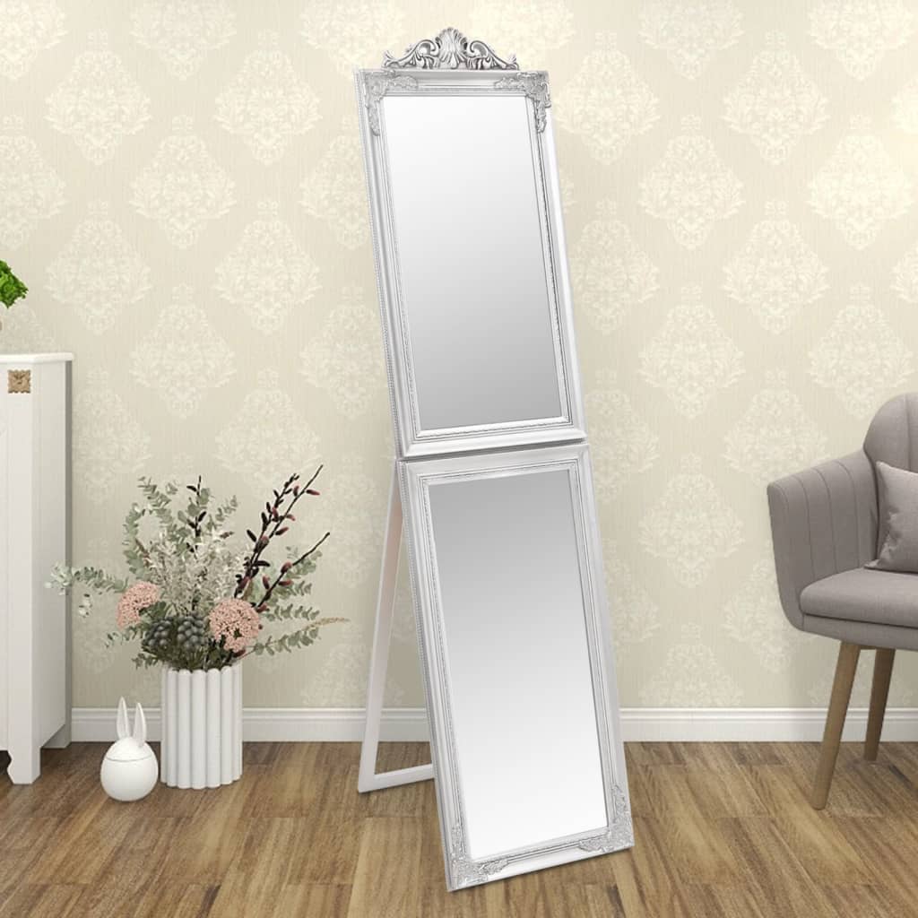 Floor Mirror Silver 40x160 cm