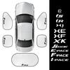 Car Sunshade Protector Side Window Cover Shield Parasol Accessories For Jaguar F-pace XF XE XJ I-pace E-pace JS-Racing XK SV S R
