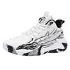 Mens Mid-Cut Basketball Shoes Lightweight Breathable Mesh Upper Anti-Slip Training Sneakers Indoor Court Sports