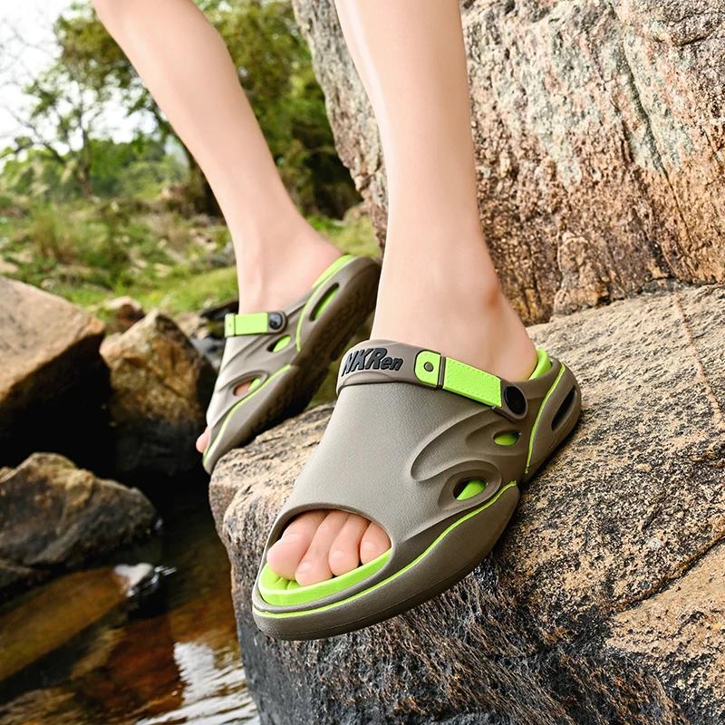 Summer New Men's Sandals Slippers EVA Comfortable Soft Soled Slippers Men's Indoor and Outdoor Sandals Beach Walking Shoes