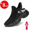 Sneakers für Herren, Schuhe mit Erhöhung, Schuhe zur Erhöhung der Körpergröße für Männer, Einlegesohle zur Erhöhung der Körpergröße 7–8 cm, schwarze Schuhe, Schuhe mit Erhöhung der Körpergröße