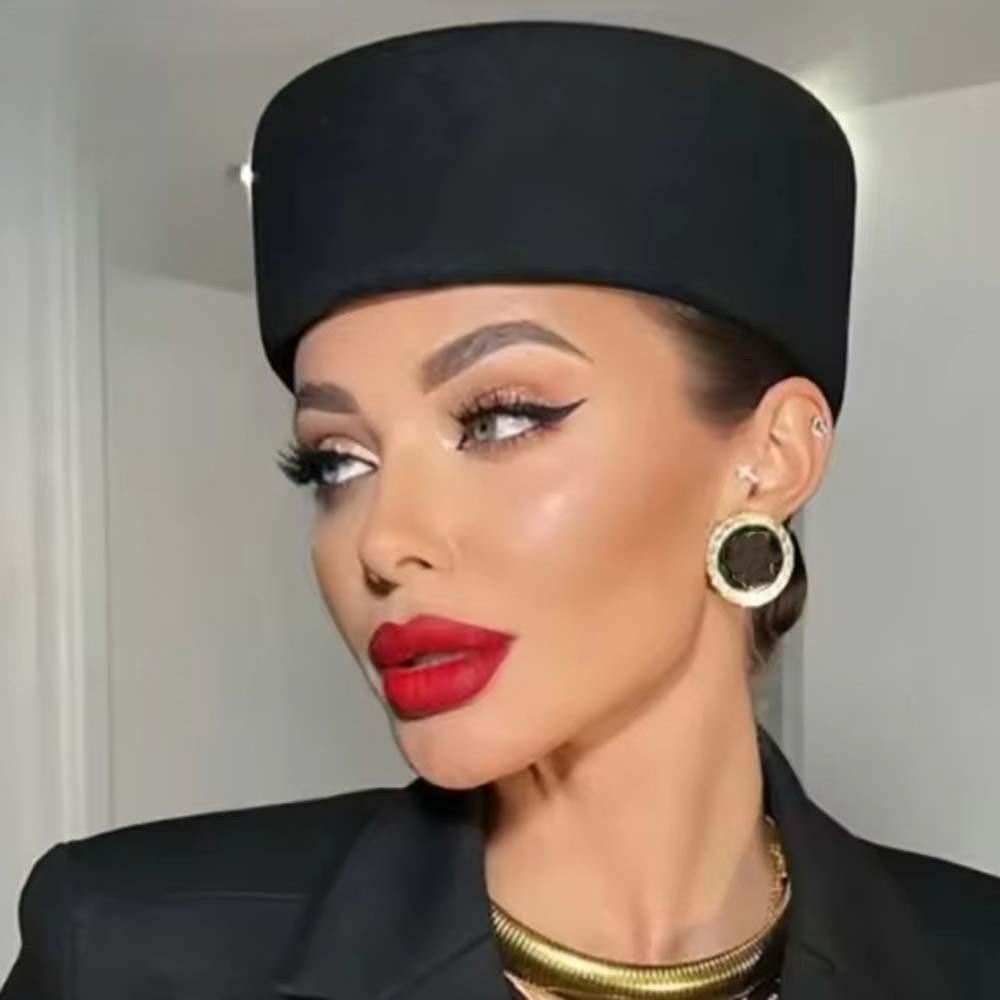 Vintage Looking Airline Stewardess Caps French Style Formal Hat Pillbox Hat  Live Show