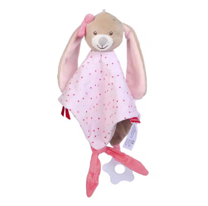 Baby Towels Newborn Baby Comforter Soothe Appease Towel Animal Rabbit Plush Dolls Soft Security Rattles Bed Bell Saliva Towel
