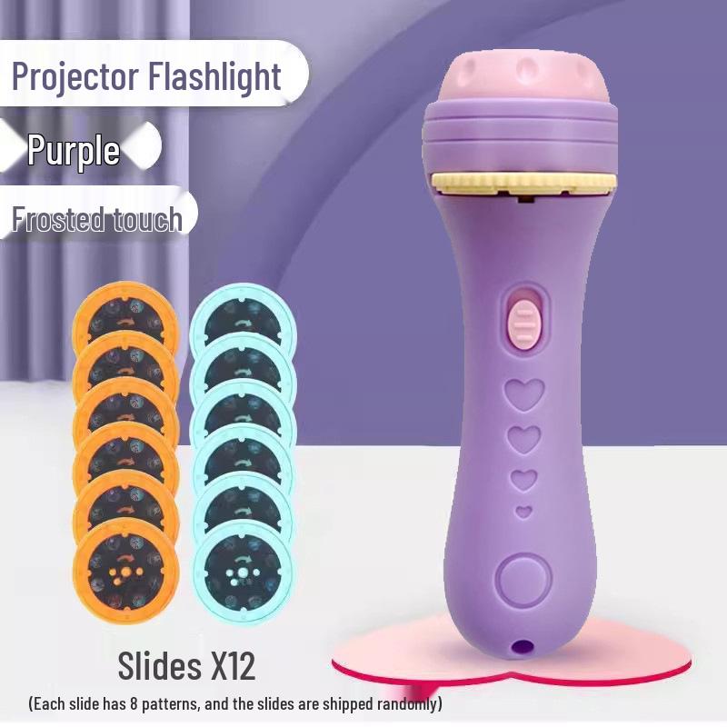 Children's Story Projector: Educational Luminous Toy with Cognitive Pattern Slides for Bedtime.