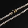 Collier Tennis Homme Haut de Gamme 4mm 5mm Zircon - Luxueux Accessoire Bijou Accentué de Diamants
