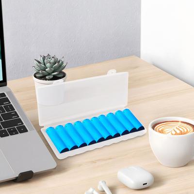 Protective Battery Holder 10 Cell Battery Storage Case for Garage Sturdy Household Organization Container for Home Travel