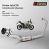 Exhaust Pipe Kit for Qianjiang Sai 250 Motorcycles: Includes Front Pipe and Tail Muffler for Complete Modification