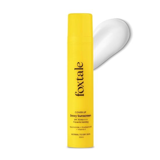 FoxTale Spf 70 Niacinamide Dewy Sunscreen With Pa++++ For Dewy Sun Protection|Tan Protection|Lightenweight||Men & Women|50 Ml, All