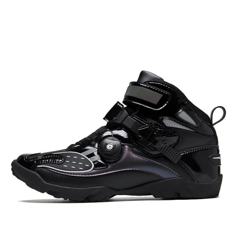 Mens Motorcycle Riding Boots All-Season Off-Road Touring Shoes Street Dirt Bike Riders