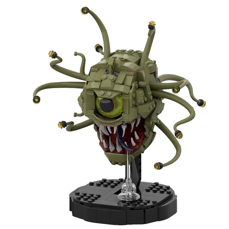 MOC DIY Dungeonsed-Beholders/Demo Cannibal Monster Building block kit Robot Game Character Monster Brick Kids Birthday Toy Gift