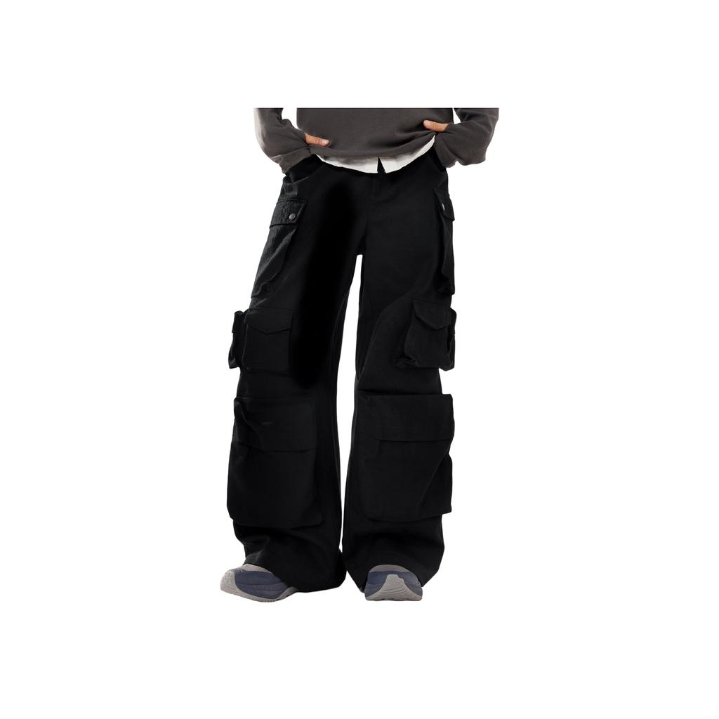 Li-Ning Simple Comfortable Versatile Solid Color Mid Waist Fashion Casual Pants Men Bottoms AKXV467-1