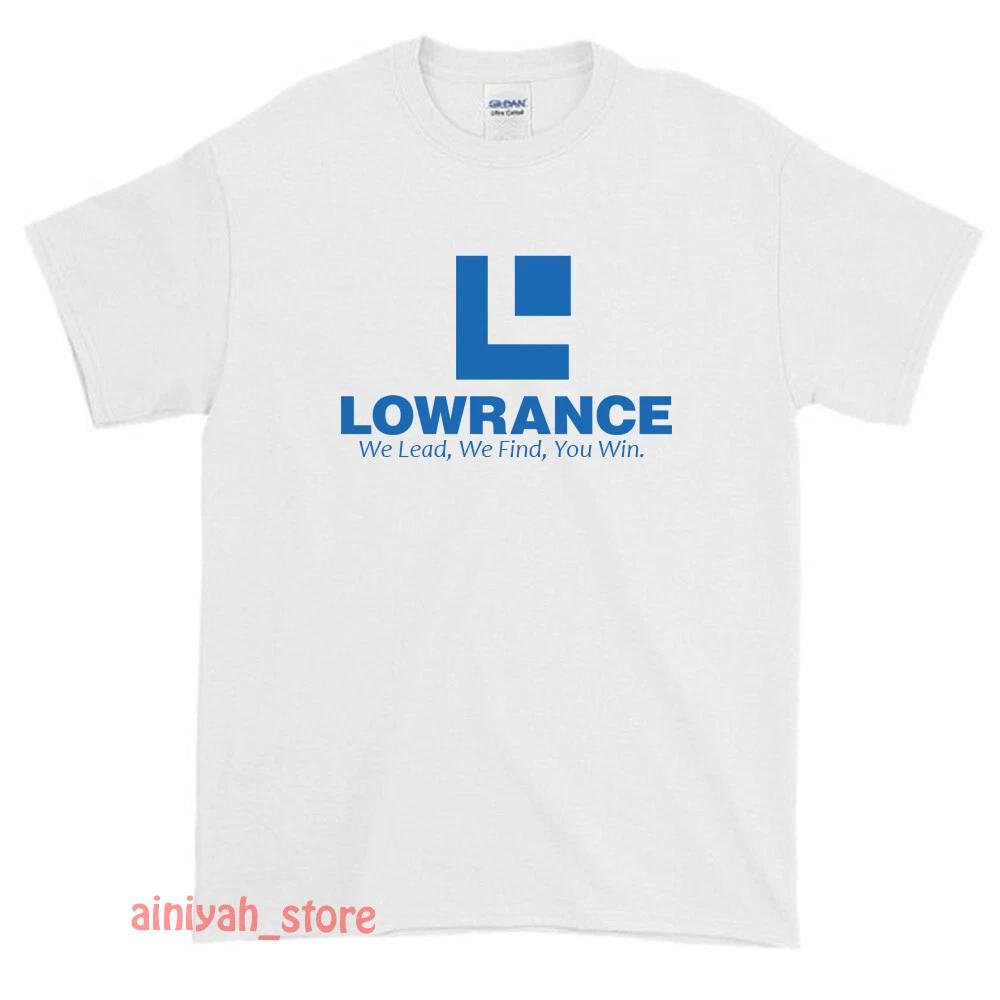 New Lowrance fish finder Logo Men s Funny T shirt USA Size S-XXL XL
