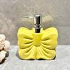 Bowknot Hand Sanitizer Bottle Ceramic Toilet Lotion Bottle Bath Gel Shampoo Pressure Sub Bottle Empty Bottle
