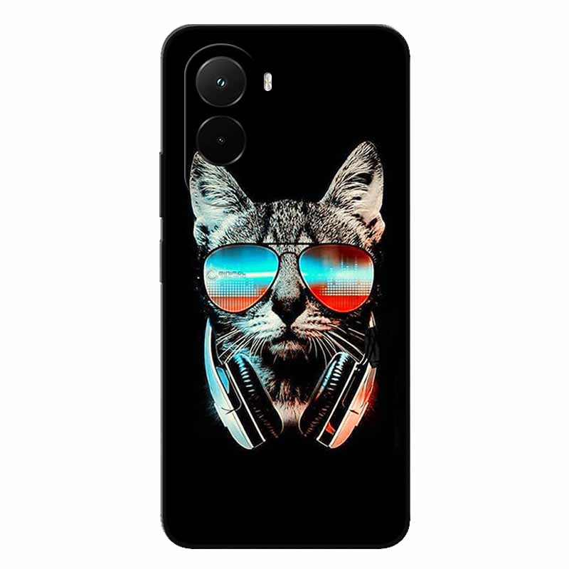 Soft Case For Xiaomi Poco M7 4G Cartoon Back Cover For PocoM7 M7 Silicone Bumper Protective Shockproof Capa Pocom7 4G Lion Coque