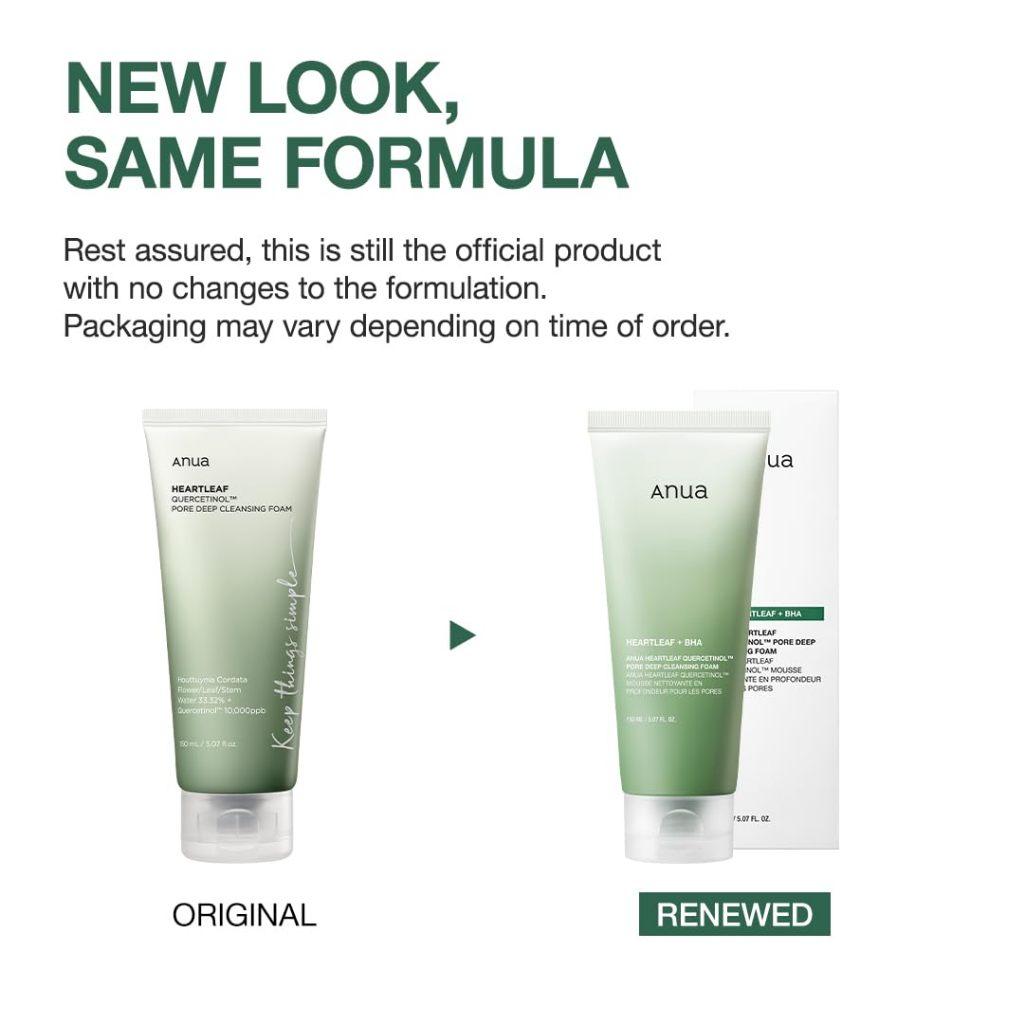 ANUA Heartleaf Quercetinol Pore Deep Cleansing Foam 150ml / 25ml