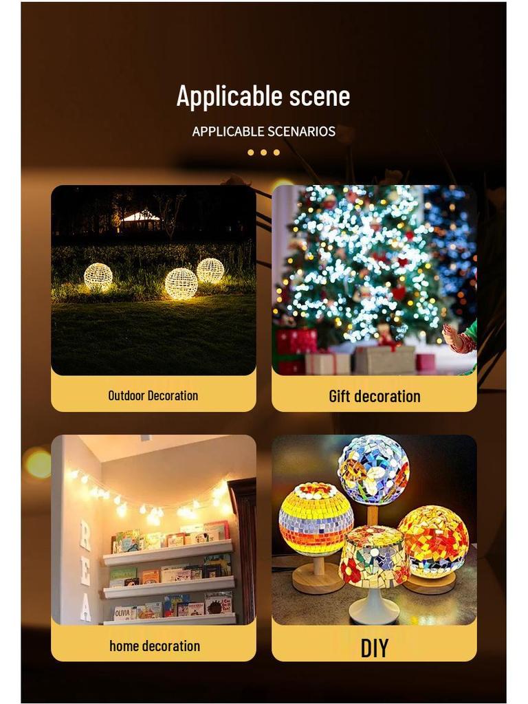 Solar Jellyfish String Lights – Outdoor Garden & Balcony Decoration