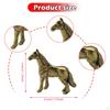 Horse Statue Tea Pet Ornament Art Brass Miniature Sculpture Animal Figurine for Restaurant