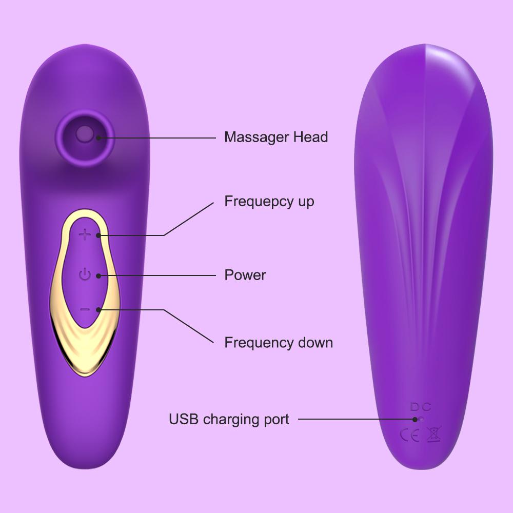 Clitorisstimulator G-spot vibrator Clitoris Sucker Orale seks Tonglikken Tepelzuigers Seksspeeltjes