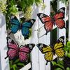 4pcs Butterfly Wall Pendant Creative Wrought Iron Ornaments