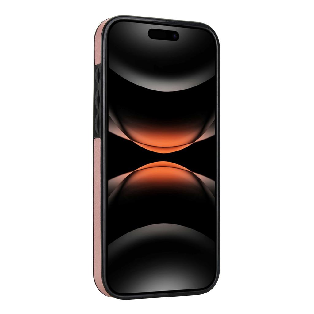 For iPhone 17 Pro Max Case Card Slot Slim-Fit PU + TPU Mobile Cover