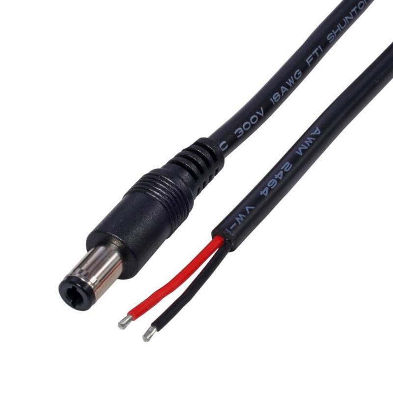 DC6330 Male Plug to Open End Cable 6.3mmx3.0mm Plug DC6330 Power Pigtails Cable for Computer Power Supply Repair 1FT