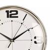 Hometime Wall Clock Chrome With Domed Glass 28cm