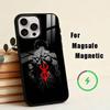 Custodia per Telefono a Fumetti HH-Hanma Baki Per iPhone17,16,15,14,13,12,11 Plus,Pro Magnetica con Ricarica Wireless Magsafe